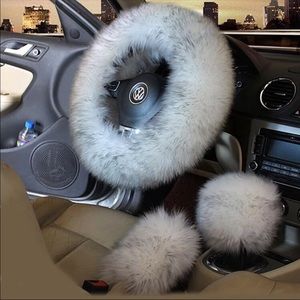 ❤️Furry Car wheel set❤️